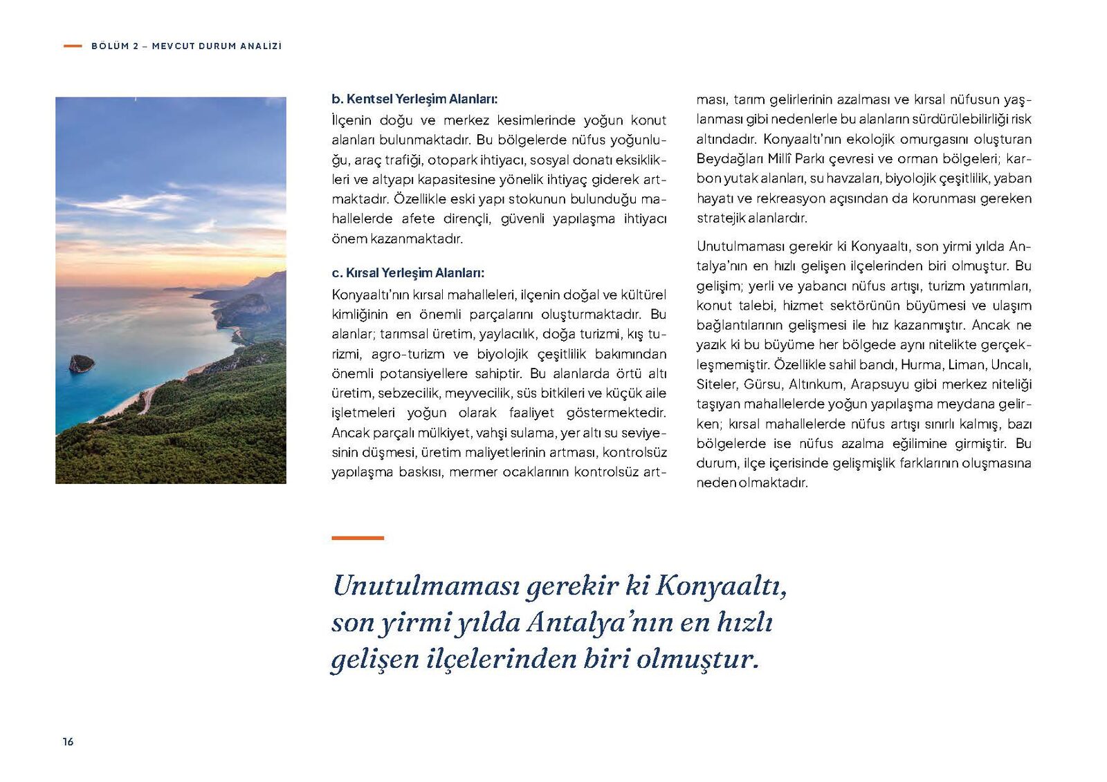 Konyaaltı Vizyon Planı — sayfa 16