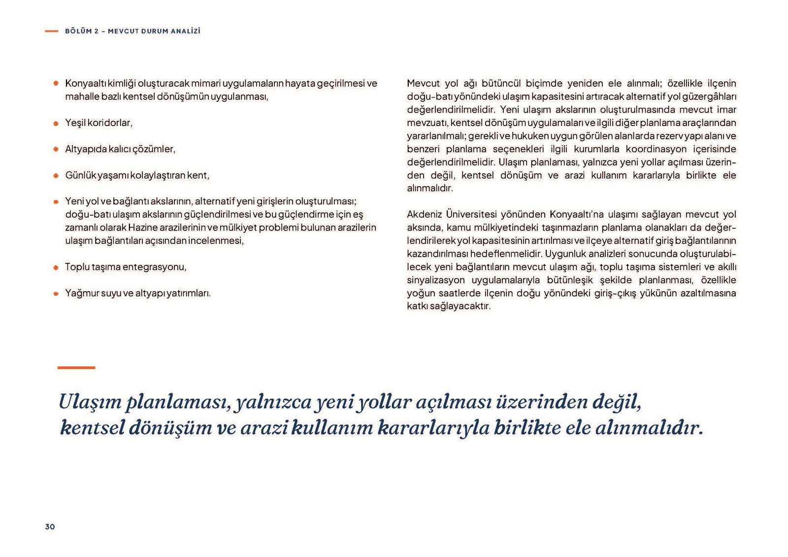 Konyaaltı Vizyon Planı — sayfa 30